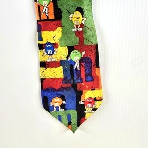 M &M’s Characters All Over Tie Multicolor Original M &M’s Brand Ralph Marlin